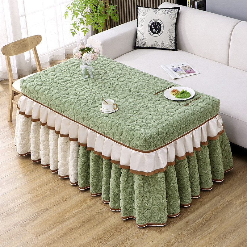 电炉罩烤火塔罩拼接加厚茶几桌布罩电暖炉棉被套罩桌子芙绒保暖