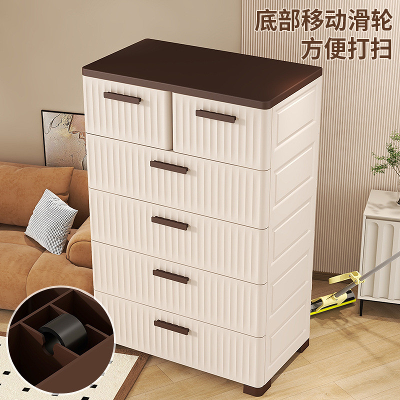 5764加厚欧式塑料抽屉式收纳柜床头柜客厅储物柜置物柜塑料衣柜