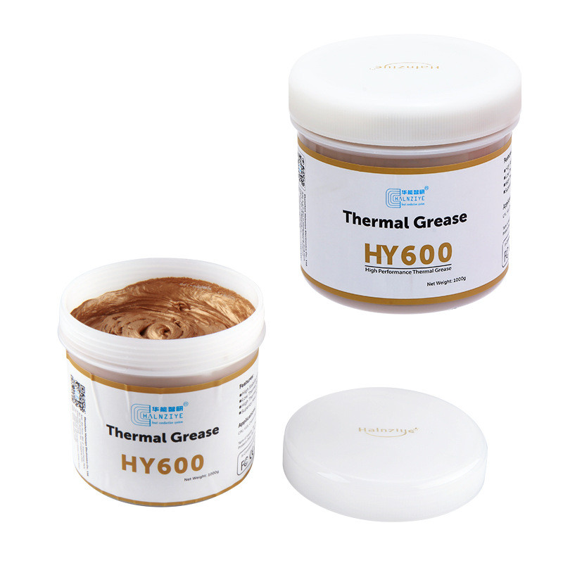 耐高温智研hy610金色导热硅脂电脑笔记本显卡散热膏1kg导热膏华能
