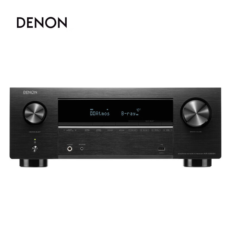 天龙（DENON）AVR-X2800H功放家庭影院7.2声道AV功放机大功率进口