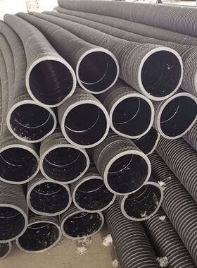 直销加工dn51-dn500mm口径钢丝胶管耐磨吸管埋喷砂黑色橡胶管