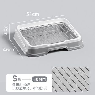 小狗狗厕所小型犬专用便盆围栏抽屉式公狗砂盆尿盆防踩屎不锈钢高