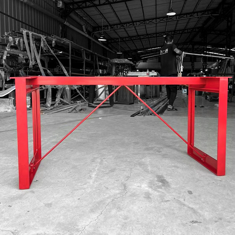 简约桌架台岩板不锈钢餐桌脚架金属铁艺桌腿支架办公桌脚岛