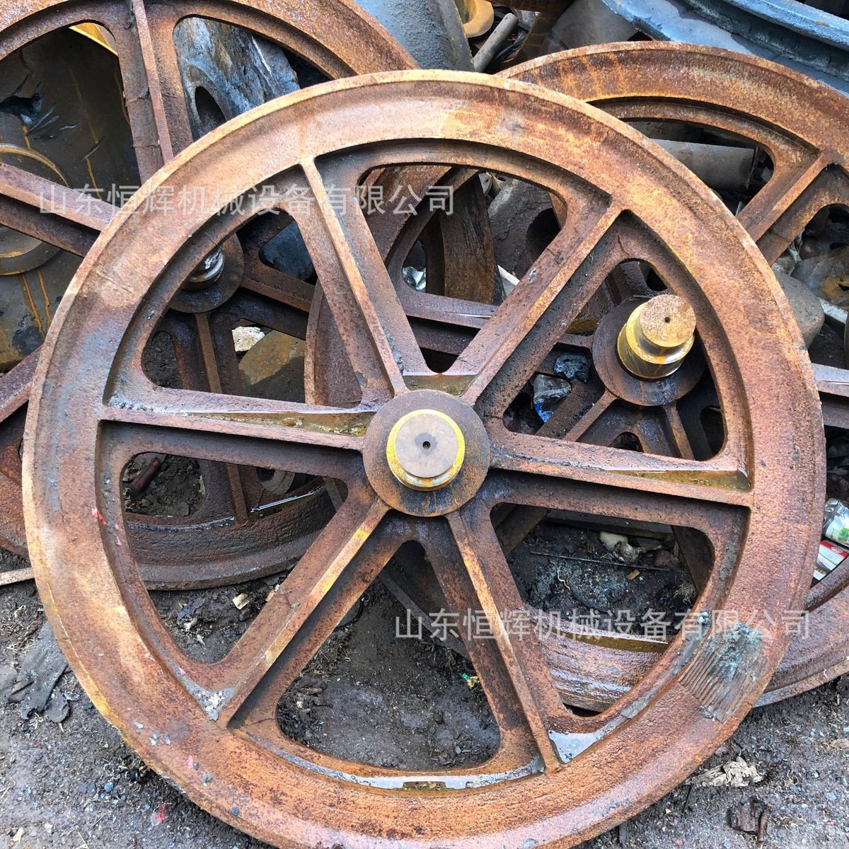 热销供应固定式矿用凿井天轮斜井提升铸钢天轮钢丝绳游动固定式天