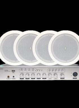 热销hivi/只4惠威惠威喇叭套装td206吊吸顶喇叭搭配40w定压功放