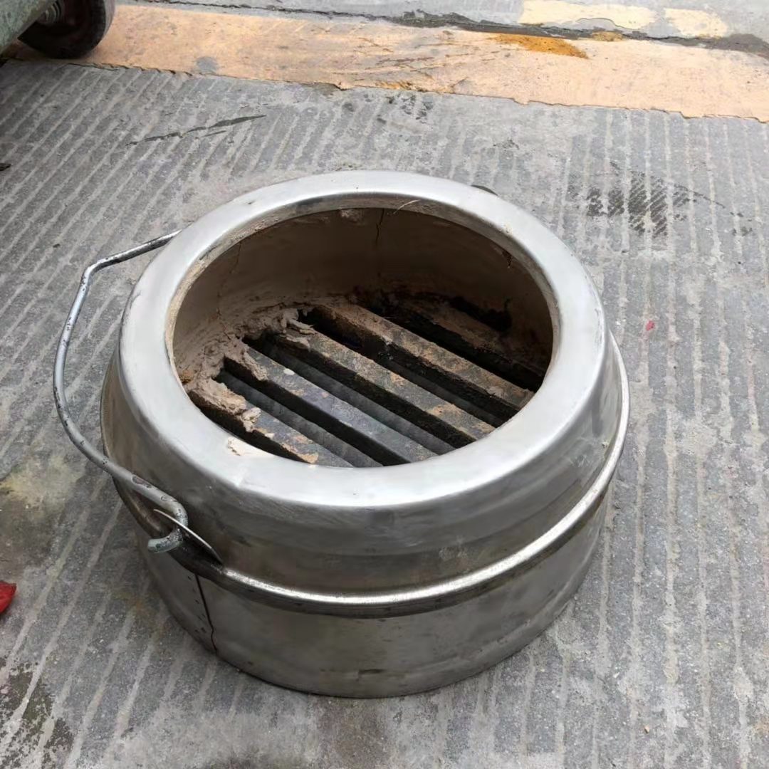 工程烤鸭炉石仔座耐火球炉胆燃气烧鹅炉不锈钢内胆火山石架子