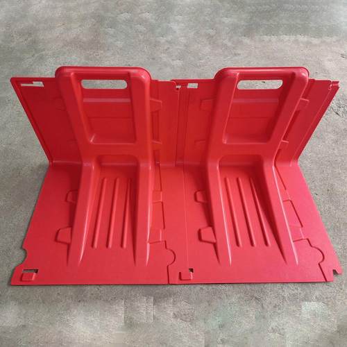 热销鱼鳍式应急防洪屏曲面防汛防洪屏l型树脂挡水板移动围堰防水