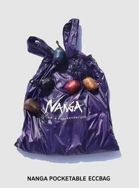 NANGA POCKETABLE超轻便携可折叠弱防水处理防撕裂尼龙环保购物袋