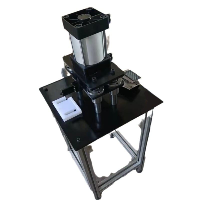 现货供应铝材首尾锁口点 垫片机压铝材接头机 镜框成型设备