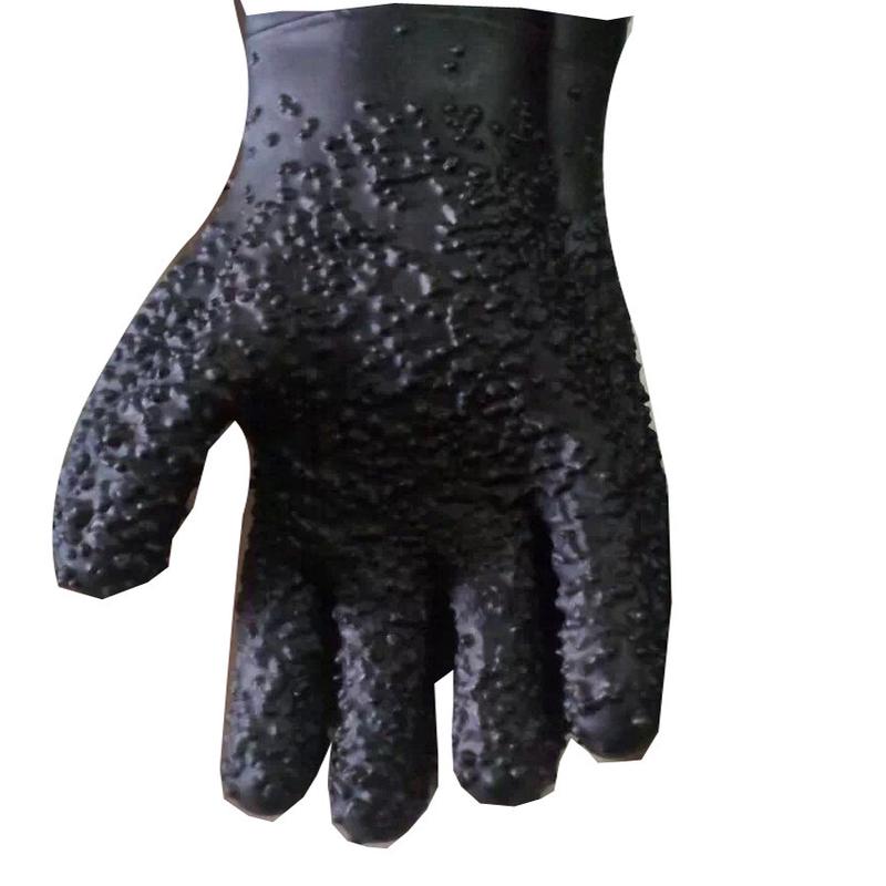 热销喷砂机专用大手套71长手掌带颗粒加厚特制左手手套喷砂加大码