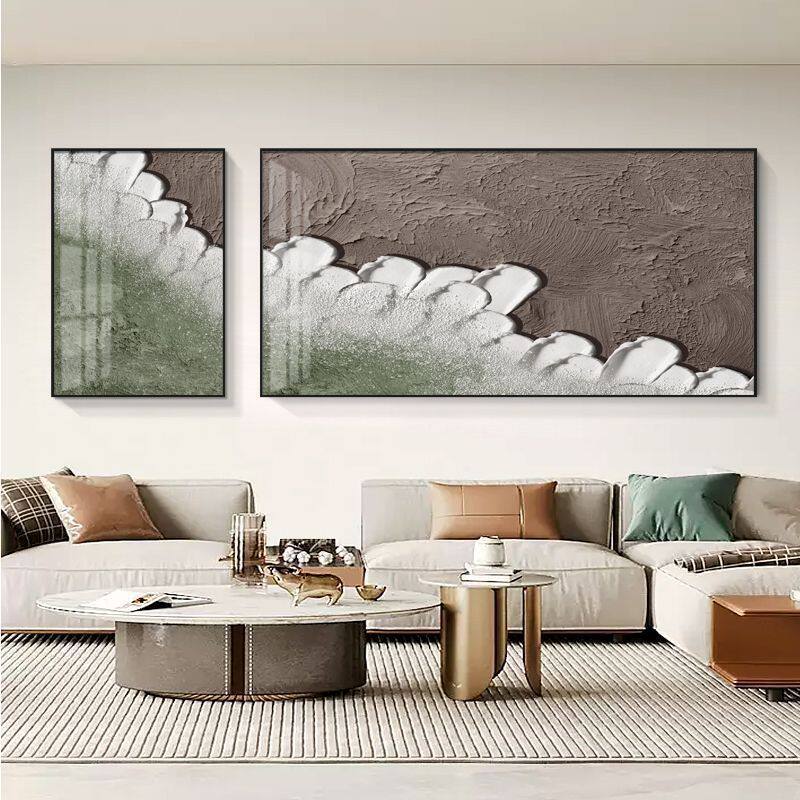 沙发背景墙挂画奶油卧室客厅装饰画风墙上高级感简约免打孔墙壁画