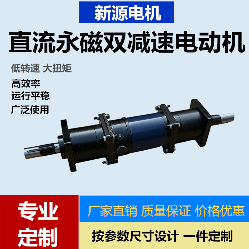 直流电机永磁有刷双减速电动机12V24V48V110V220V50W80W100W200W