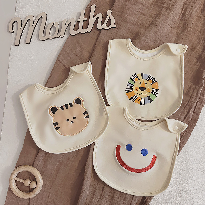 【行业热销】日本口水巾加大加宽外贸围兜宝宝防水围兜新生婴儿纯