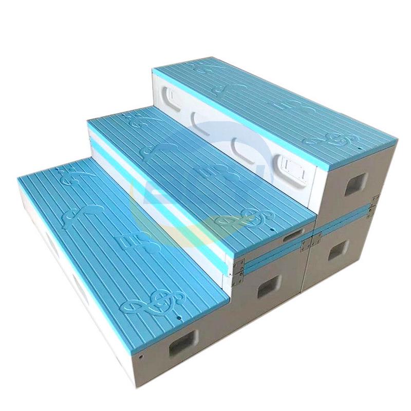 pe塑料合唱台合唱折叠移动三层台音乐教室舞蹈室演讲台