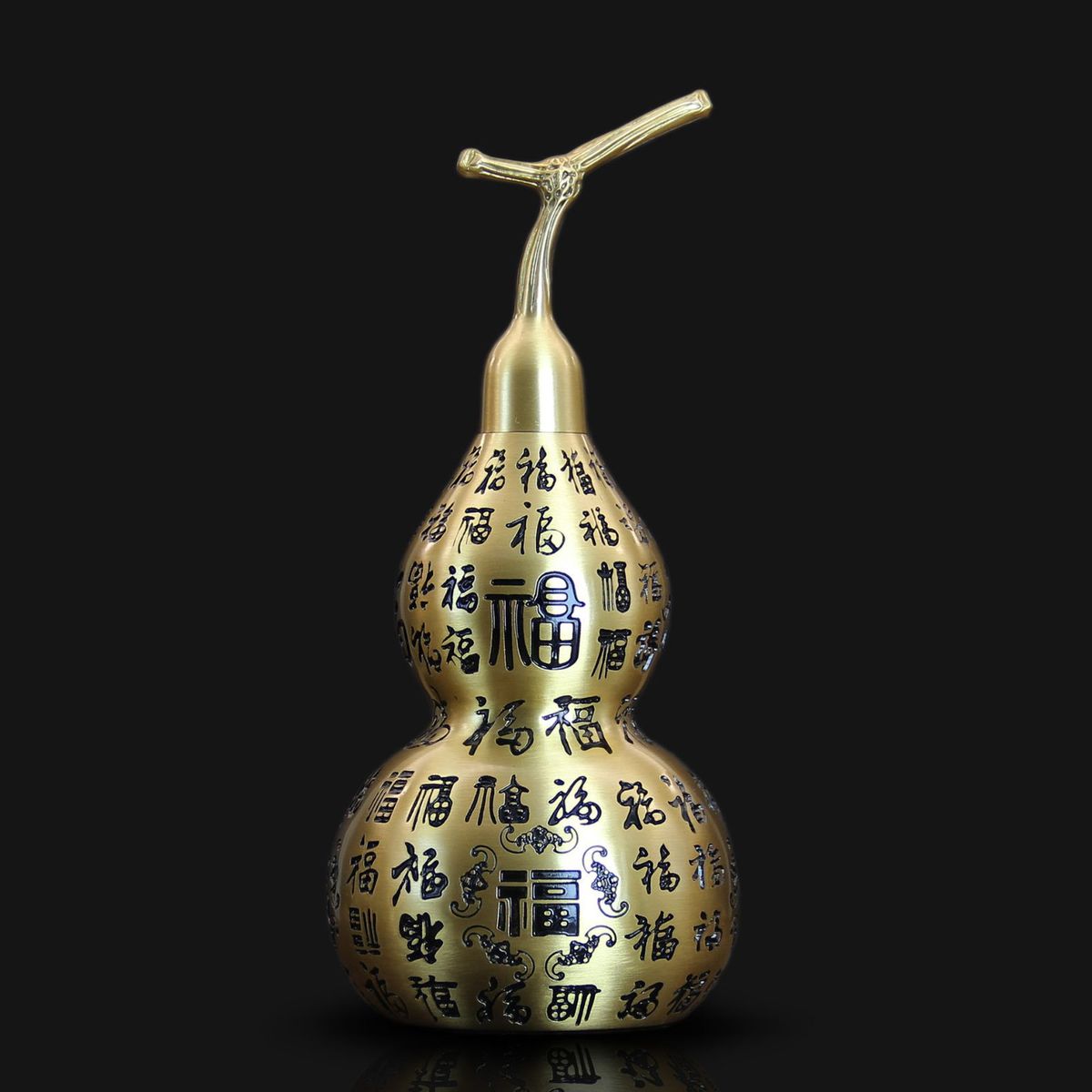 黄铜百葫芦福葫芦摆件空心开口大葫芦客厅家居装饰工艺品礼品