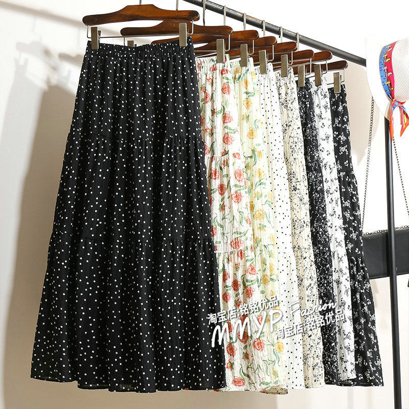 法式碎花蛋糕夏季女2025新款波点半裙小个子半裙,女装/女士精品,半身裙,淘宝优惠券,粉丝福利购,淘宝优惠卷