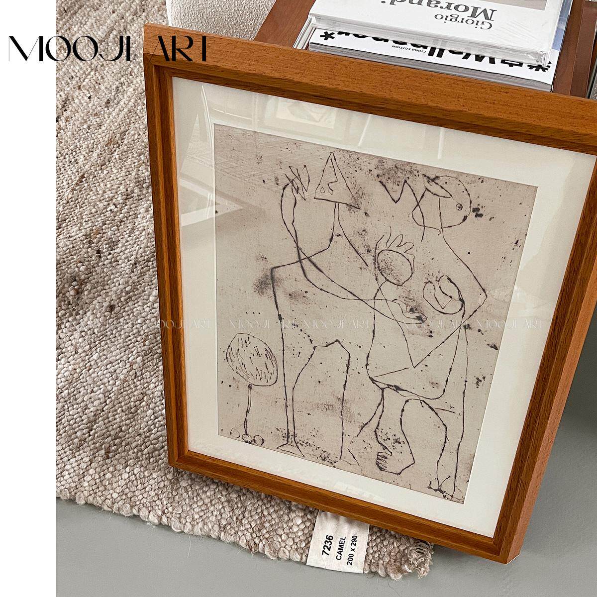 木吉法式中古画客厅沙发卧室装饰画高级一点的艺术实木框画复古