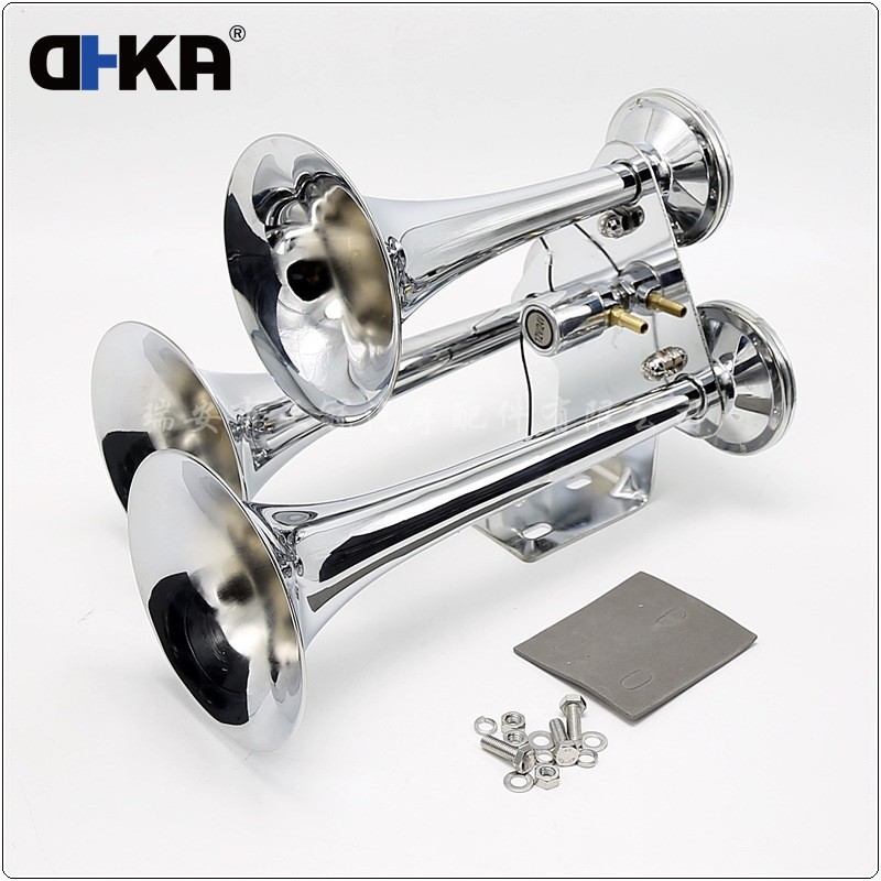 DHKA亚冠-AS095现货大三管气喇叭 12V/24V卡车货车轮船用 145dB