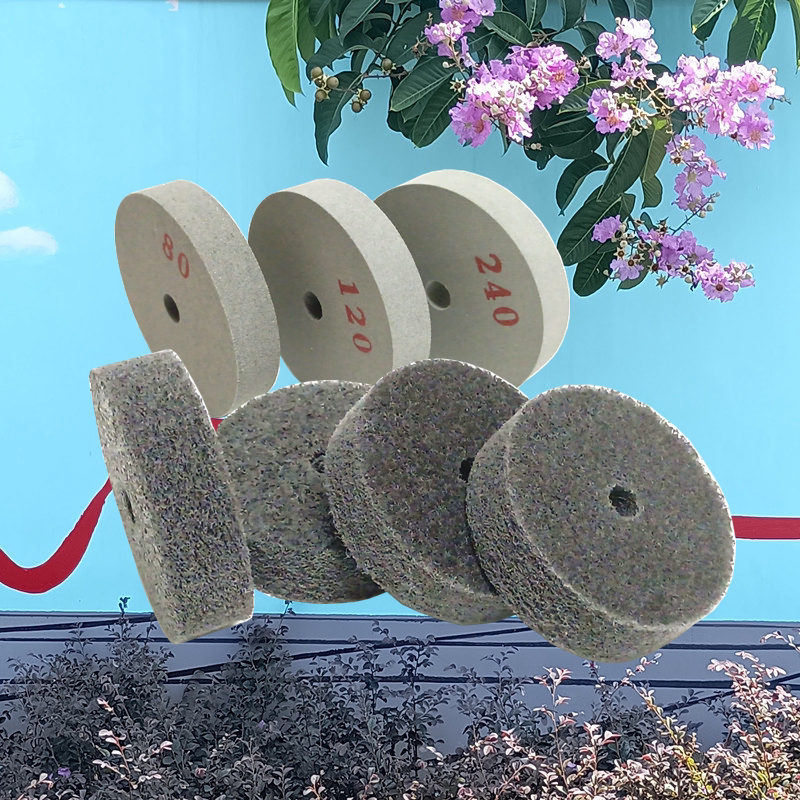 台磨机小砂轮尼龙纤维轮不锈钢抛光除锈手表拉丝橡胶轮金属打磨轮