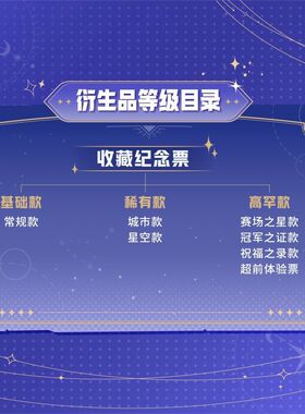 热销buffun不凡玩品kpl星光系列star收藏纪念票对抗路版票根