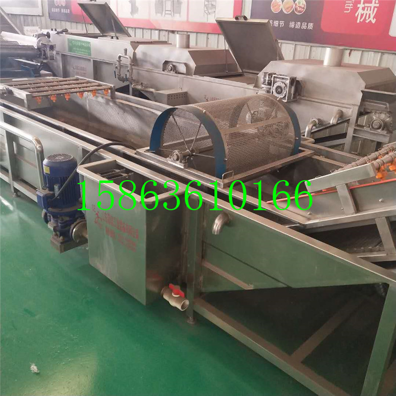 热销清洗机果蔬清洗设备全自动多功能气泡大型韭菜酸菜清洗机德利