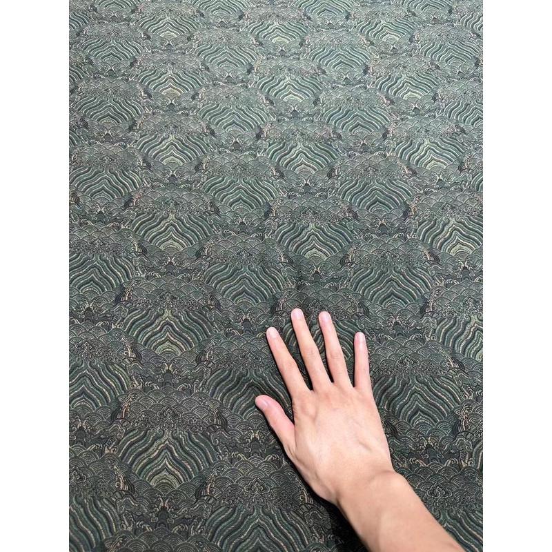 海水江崖香云纱35布料四色葡萄尼印花重磅桑蚕丝面料复古姆米丝绸