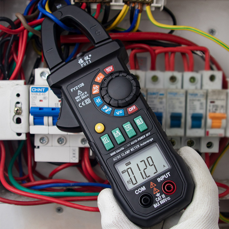 福仪高精度钳形表万用表电工数字电流表多功能钳型表交直流