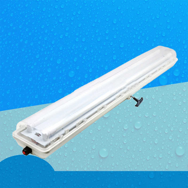BAY81-Q防爆防腐全塑荧光灯2*18W/1*18W单双管防水防尘LED吸顶灯