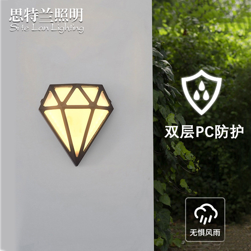 新款简约创意现代户外壁灯外墙室内卧室美式壁灯花园墙壁装饰灯