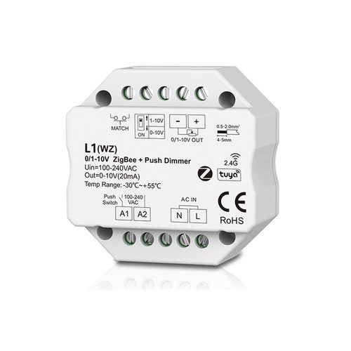热销rf+zigbee+push0/1-10v调光hue器l2(wz)支持音乐播放调色