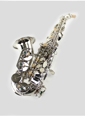 麦格维特乐器MSS-420N降B调弯管高音萨克斯风乐器表面镍银镀镍