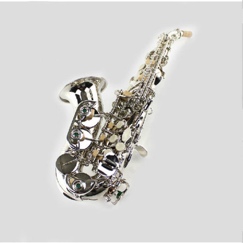 麦格维特乐器MSS-420N降B调弯管高音萨克斯风乐器表面镍银镀镍