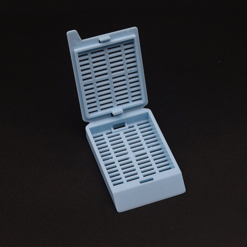 盒带盖包埋塑料圆孔长条形活检组织包埋盒脱水盒实验耗材厂家批发