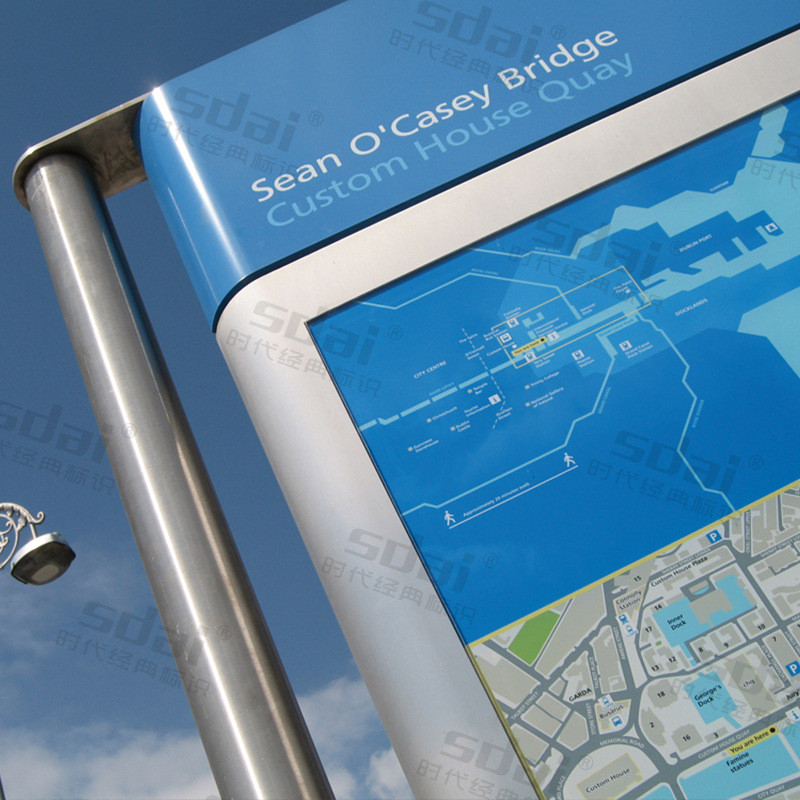 时代景区标识指示牌经典指示牌指引牌户外立式指示牌多向指路牌