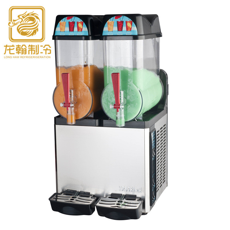 商用雪融机不锈钢雪泥机奶茶店双缸果汁沙冰机雪蓉机奶茶店
