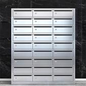 热销不锈钢收纳信报箱小区室外落地挂墙带锁多门快递信件投递柜子