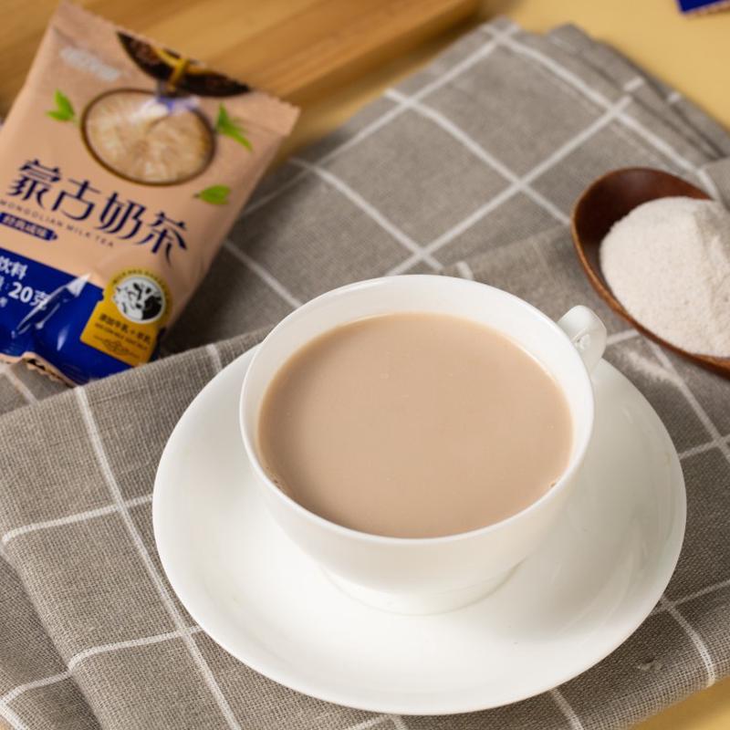 新日期ly内蒙古奶茶游牧曲奶茶甜咸味牛乳羊乳奶茶360g早餐速溶冲