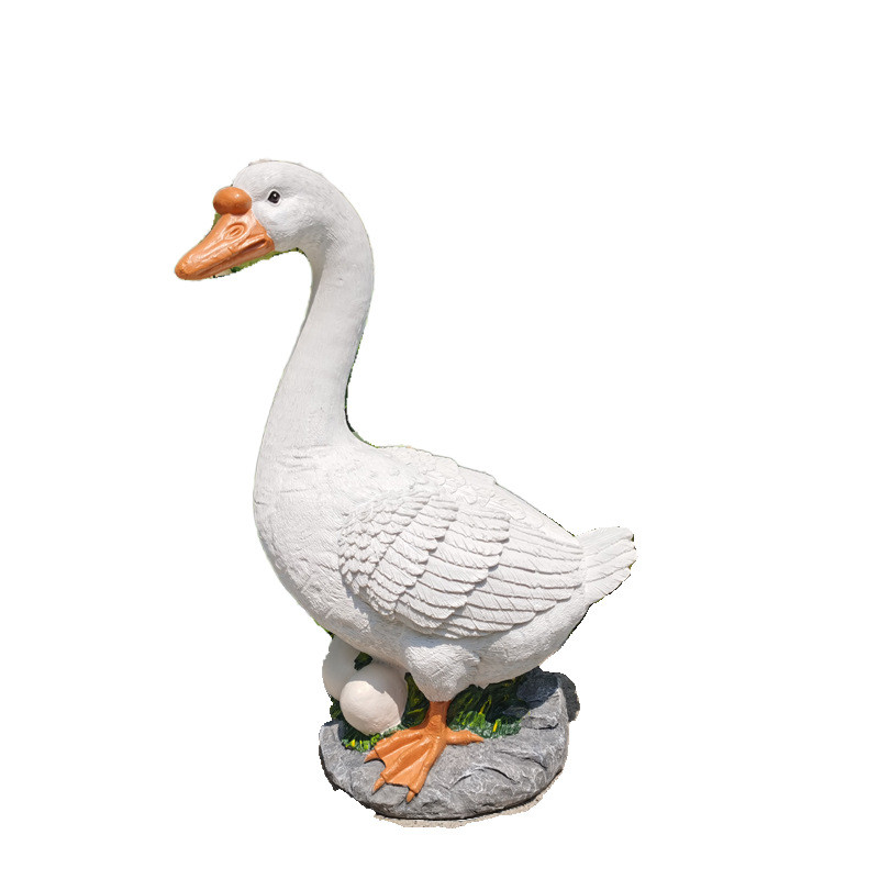 0wyv仿真户外小花园鸭子鹅摆件公园别墅阳台工造景装饰幼儿园草坪