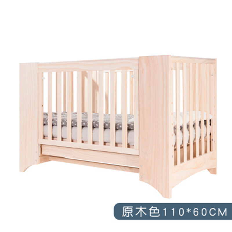 简欧实木婴儿床大尺寸宝宝床婴幼儿沙发床多用途新生儿床小孩游戏