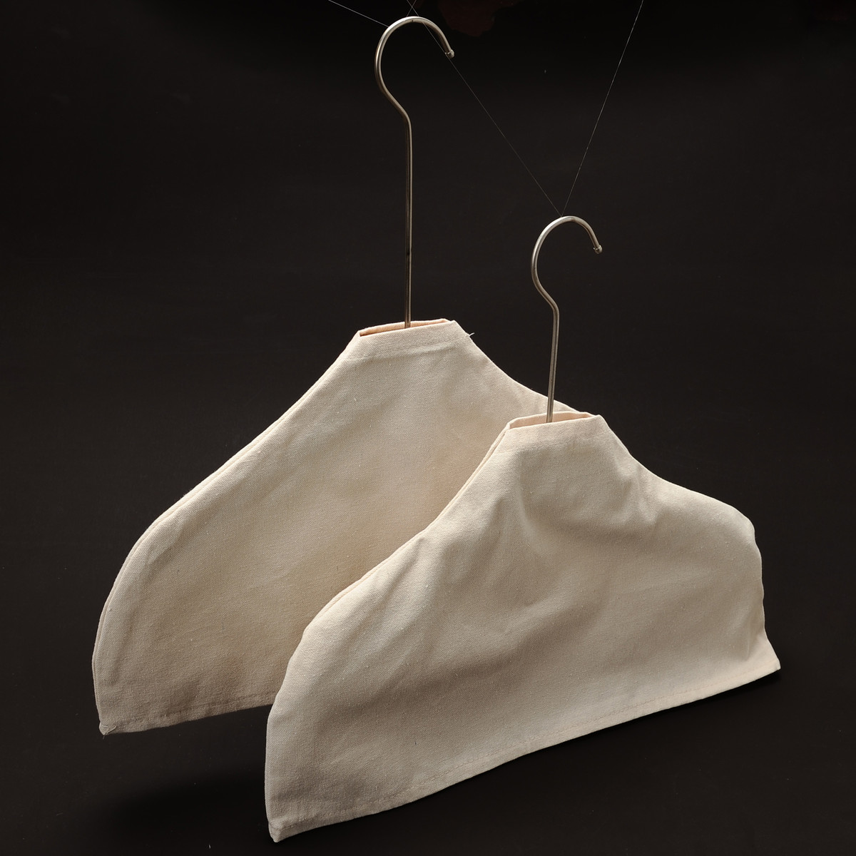 服装店衣架防滑布套布罩棉麻棉布裤架防尘半身防尘罩衣撑套罩