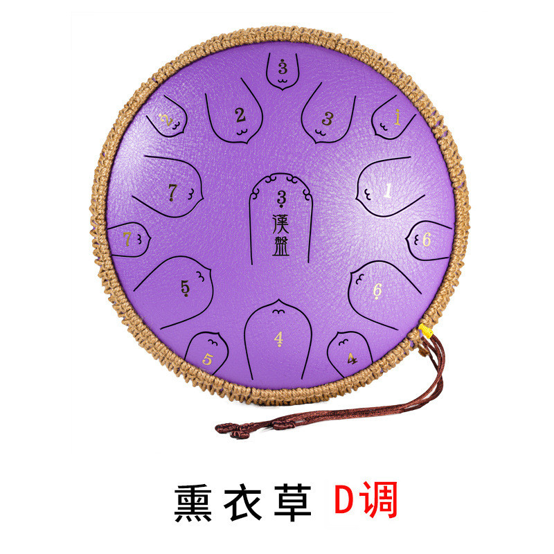 汉盘13寸15音空灵鼓琴色空鼓钢舌鼓梵音调碟初学打击乐器d鼓手g调