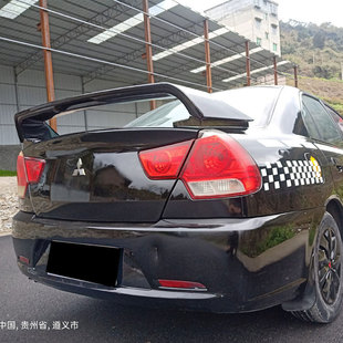 热销适用东南版悦v3尾翼蓝瑟尾翼菱帅尾翼风采菱带灯改装碳纤纹尾