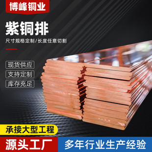 紫銅排銅條導電接地紫銅排紅銅母線排焊錫打孔匯流接地銅排銅條