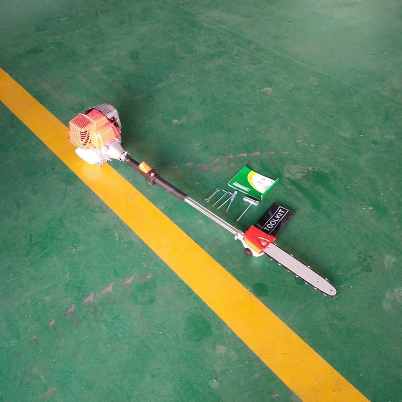 热销四冲程侧油锯汽油高枝挂式户外修枝打枝加长杆高枝锯高枝修剪