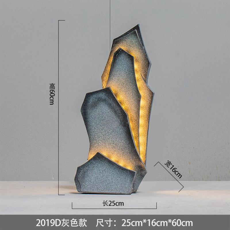 假山山水枯造景靠山石家居客厅商场橱窗店铺餐厅酒店景观装饰摆件