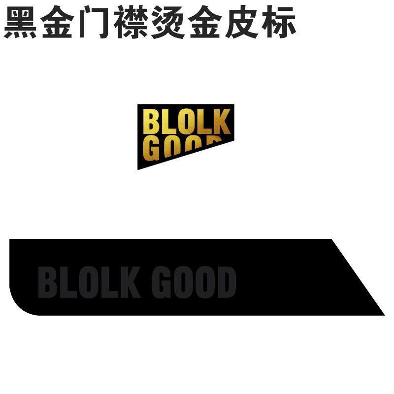 2024新款服饰辅料英文字母布贴高档潮流黑金款车缝领标补丁贴