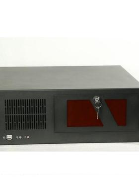 热销欧智4u工控机箱ipc610t黑色19英寸机架式五金机箱机箱源头厂