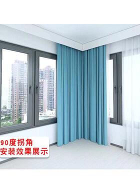 热销5zw批发铝合金窗帘轨道装饰挡板大窗帘盒灰色加宽挡板白色加