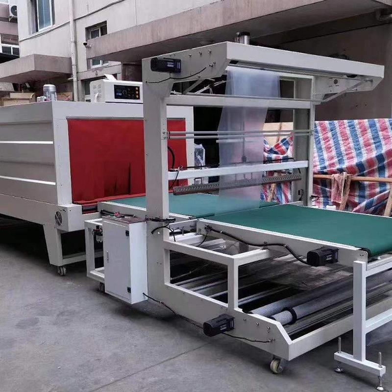 热销全自动侧进袖口式套收缩机哇哈哈纸箱覆膜打包机ad钙奶膜包装