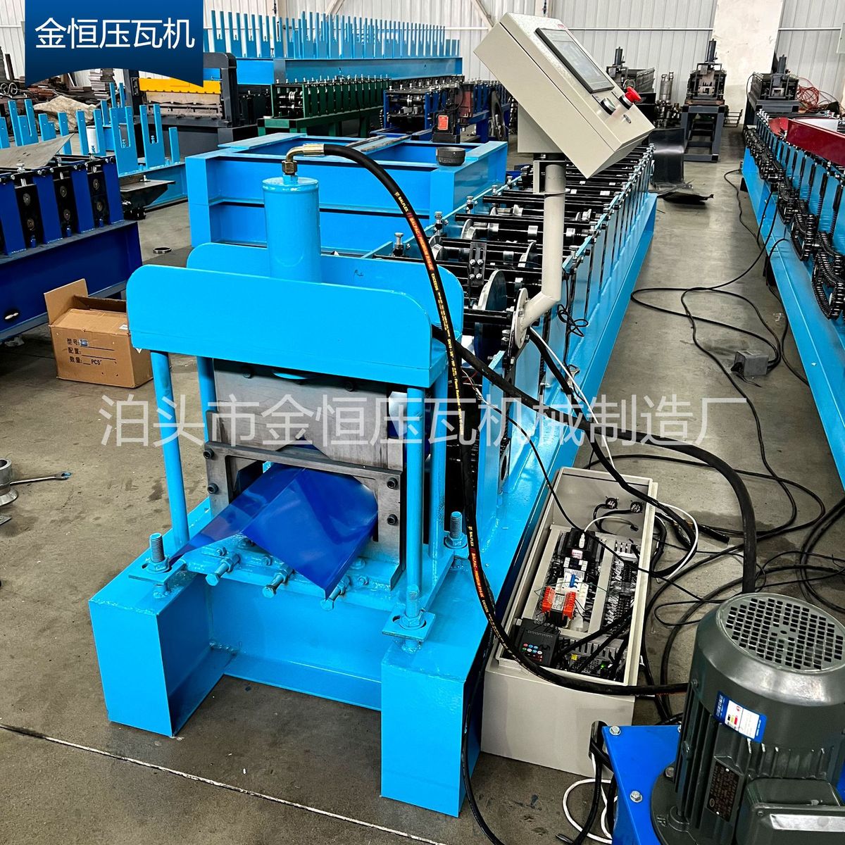 热销屋脊瓦屋面瓦设备压瓦设备彩钢压型设备铁皮瓦机金属瓦机